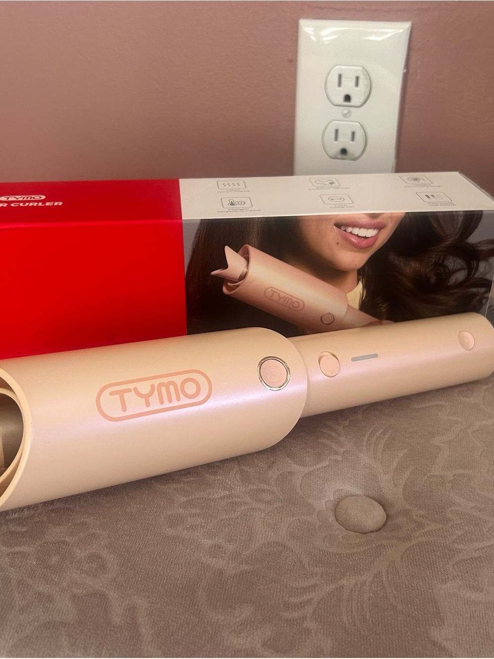 TYMO CURLPRO Beach Waves Hair Curler, rose gold